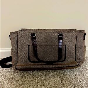 Stylish Brown Herringbone Bag